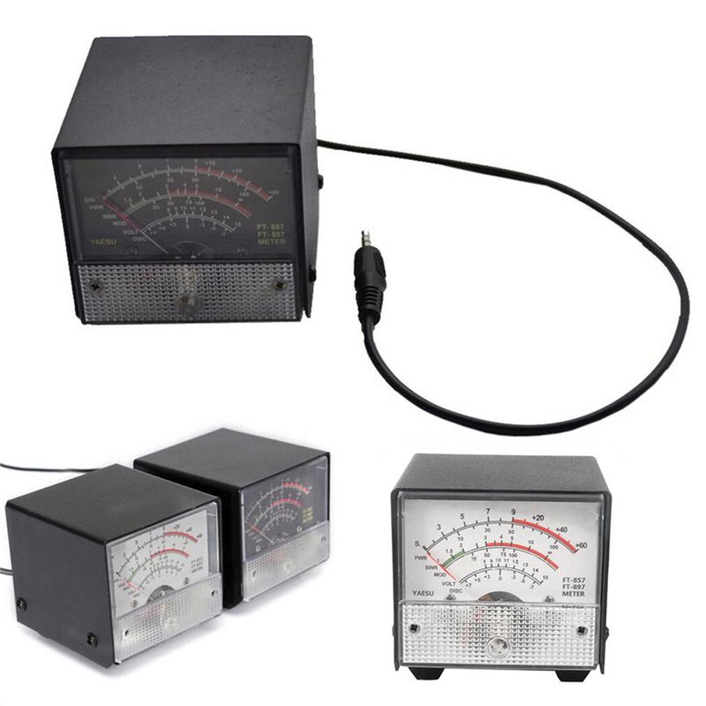 External S Meter SWR Power Meter For FT-857 FT-897 Practical Receive Emission Display Metal Case Cover SWR Meter