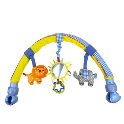 1 stücke Baby Hängen Baby Zebra Blau Elefant Und rosa Häschen Musik Spielzeug Bett & Kinderwagen Spielzeug Babyrassel: Löwe nicht mit Kasten