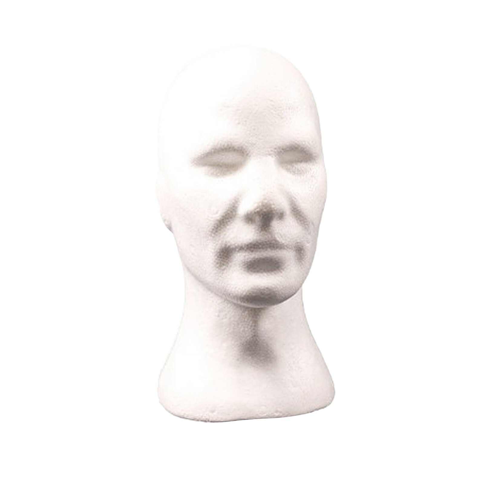 Cabeza de maniquí masculino de espuma de poliestireno, adecuado para uso en salones, centros comerciales, en casa, viajes y mucho más