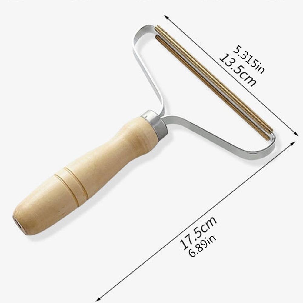 Manual Shaving Ball Clothing Trimmer Cashmere Coat Finishing Brush Clothing Shaving Ball Remover Wood Color
