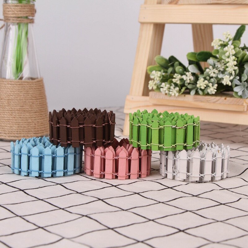 Mini barrière de clôture Miniature 100x3cm, bricolage, artisanat en bois, Micro portes de maison de poupée, ornement de décoration, 5 couleurs, décoration de vitrine