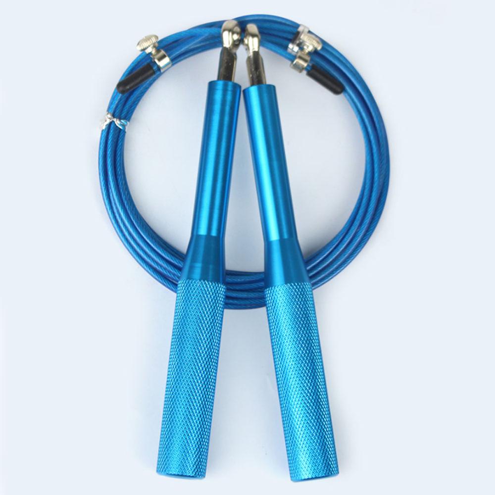 Cuerda de saltar de velocidad, cuerdas de saltar de Fitness, ejercicio, entrenamiento ajustable, Boxeo MMA, entrenamiento, Crossfit, hombres, mujeres, equipo de gimnasia para niños: Azul