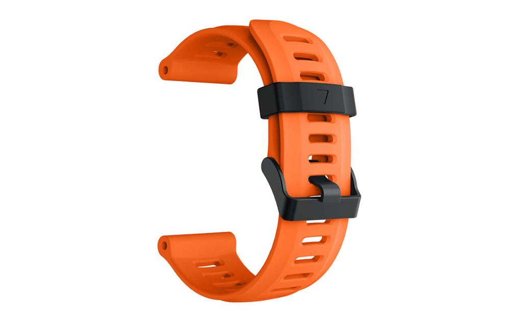 26mm Watch Straps for Garmin Fenix 3/3HR wrist band silicone watchband for Garmin Fenix3 / Fenix 5X Bracelet belt with HD film: orange
