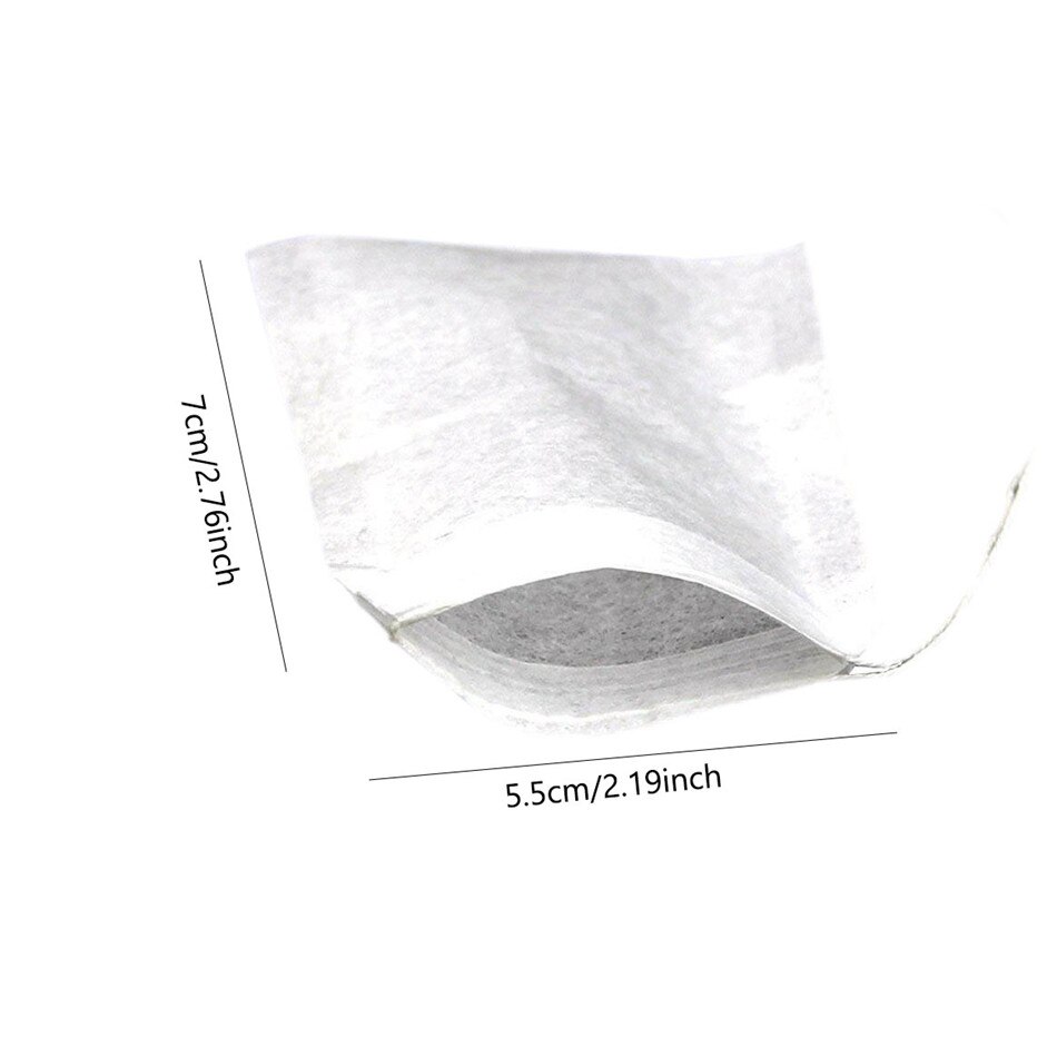 Theezakjes 100 stks/partij Tassen Voor Theezakje Zetgroep Met String Genezen Seal 5.5x7 CM Zakje Filter Papier theezakjes Lege Theezakjes