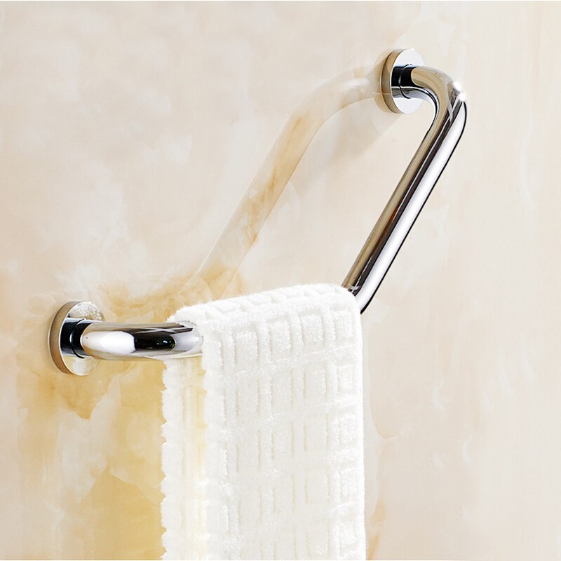 DWW Badezimmer-Sicherheitshandlauf Edelstahl 50 Cm – Für Badewanne & Dusche, Hält Bis 200 Kg