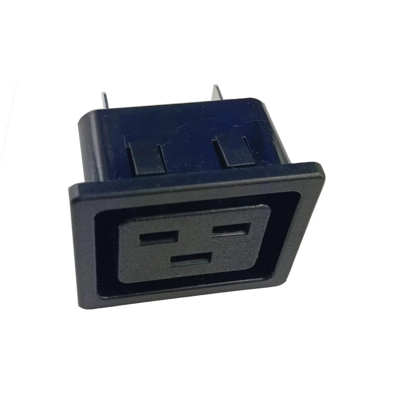 10pcs IEC320 C19 Outlet AC Power Socket Mains Plug Inlet Electric Connector 250V 16A Rewiring Assembly Industrial Mount Adapter