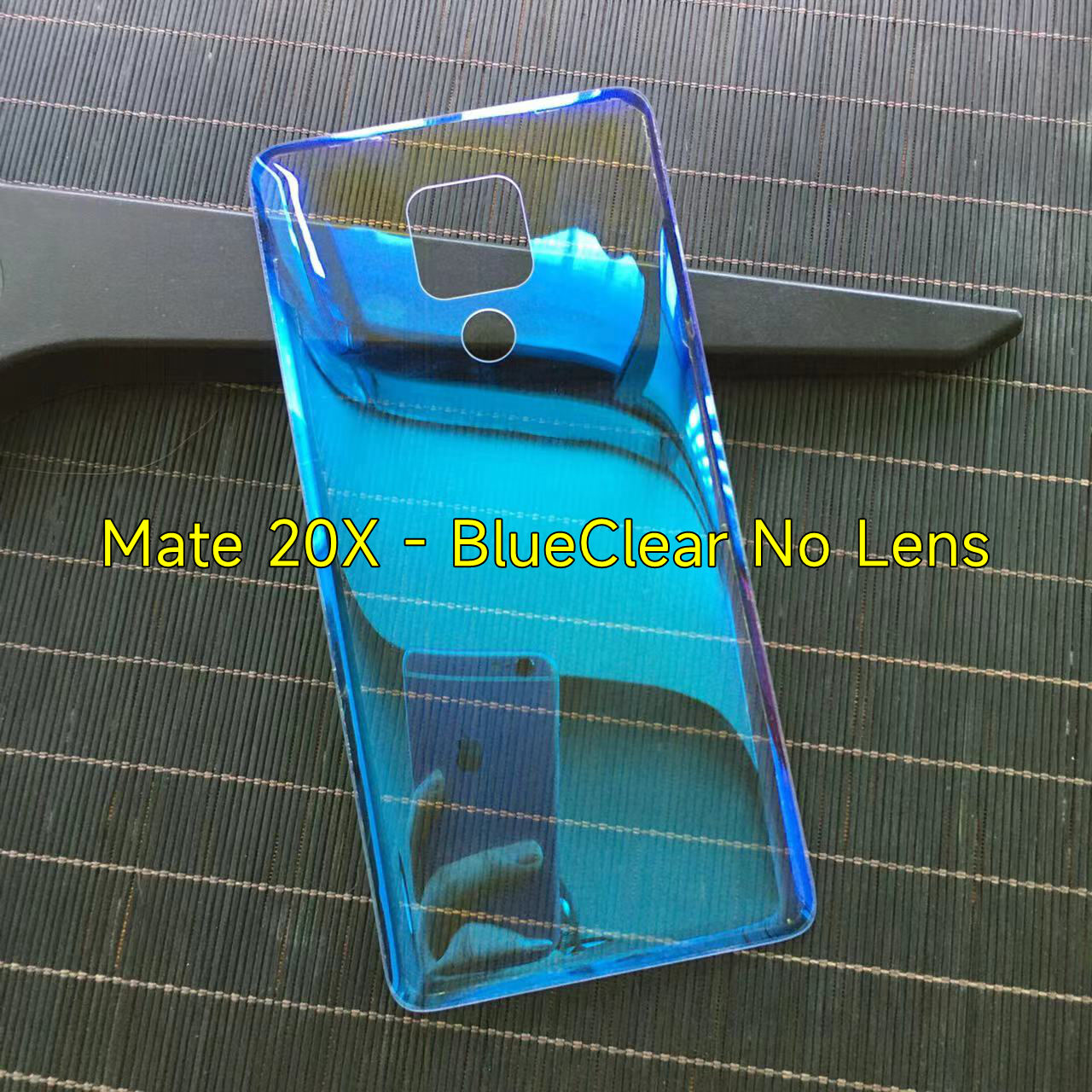 Clear Back Cover For Huawei Mate 20X 20 Pro Battery Door Panel Rear Housing Case With Camera Lens Replacement+Adhesive Sticker: Yellow