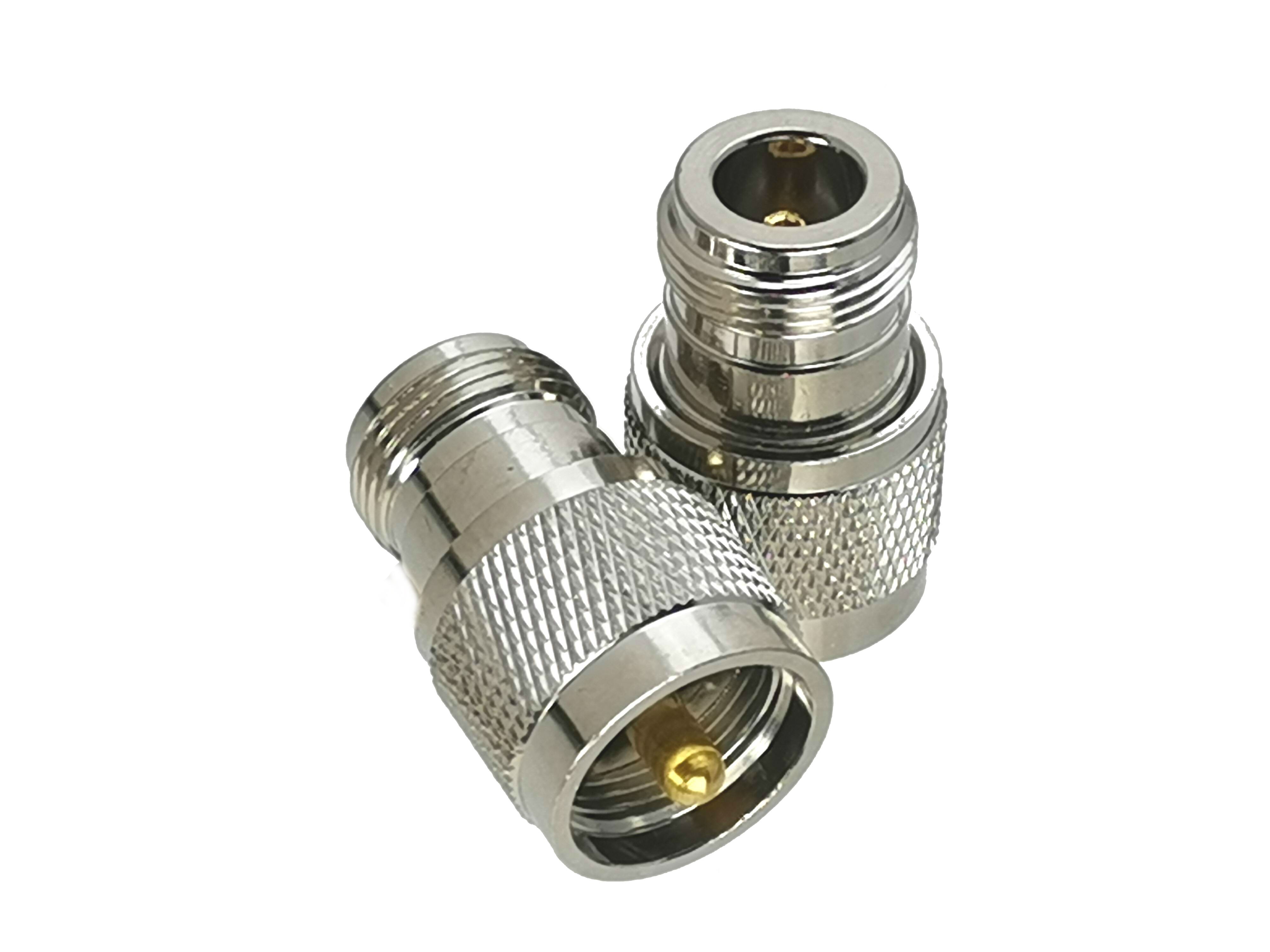 1Pcs N to N / UHF PL259 SO239 Male plug & Female jack & T Splitter & Right angle RF Coaxial Adapter connector Test Converter