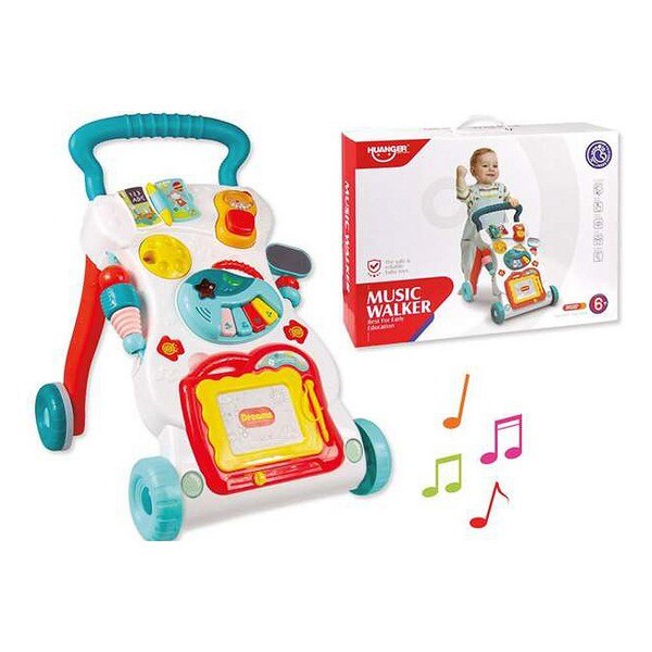 Wielen Walking Frame Muziek (32X46X41 Cm)