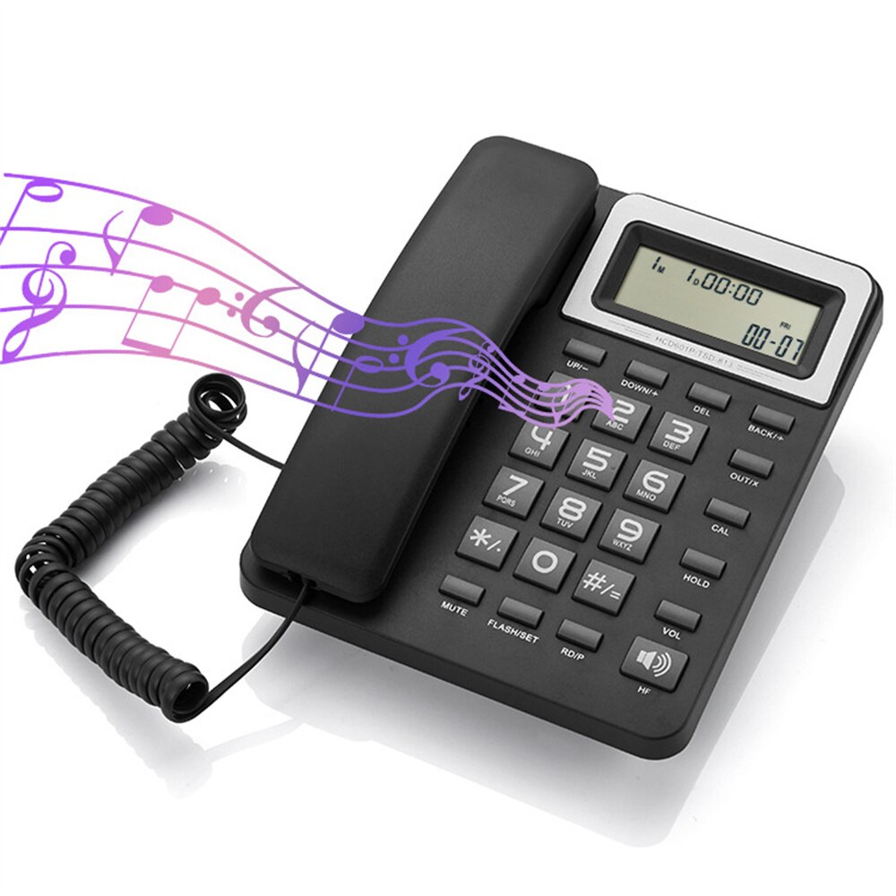 FSK DTSK Landline Home Phone for Elderly Low Visio Group Amplified Big Button Landline Phones Loud Ringtone With LCD Display