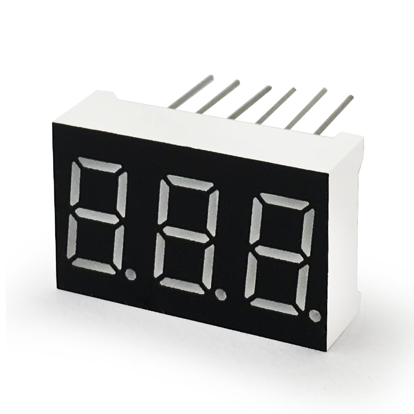 MCIGICM 100 stücke 7 Segment gemeinsame Kathode 3 bisschen Digital Rohr 0,36 "0.36in. rot LED-anzeige 7 segmentos LED Digital rohr