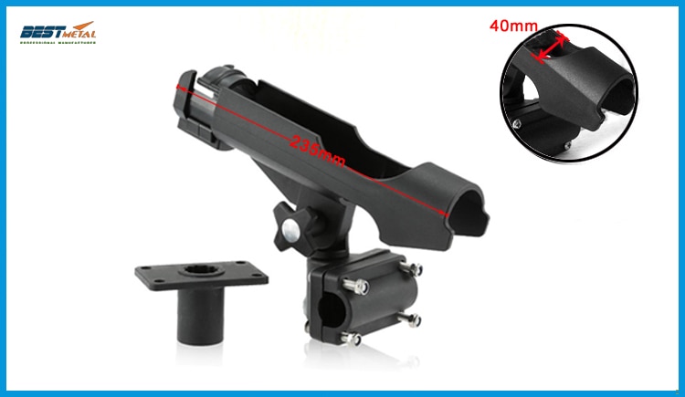 BEST MATEL Fishing Rod Holders Rest Adjustable Removable 360 degree Kayak Boat Support Tools Accessories Pole Bracket