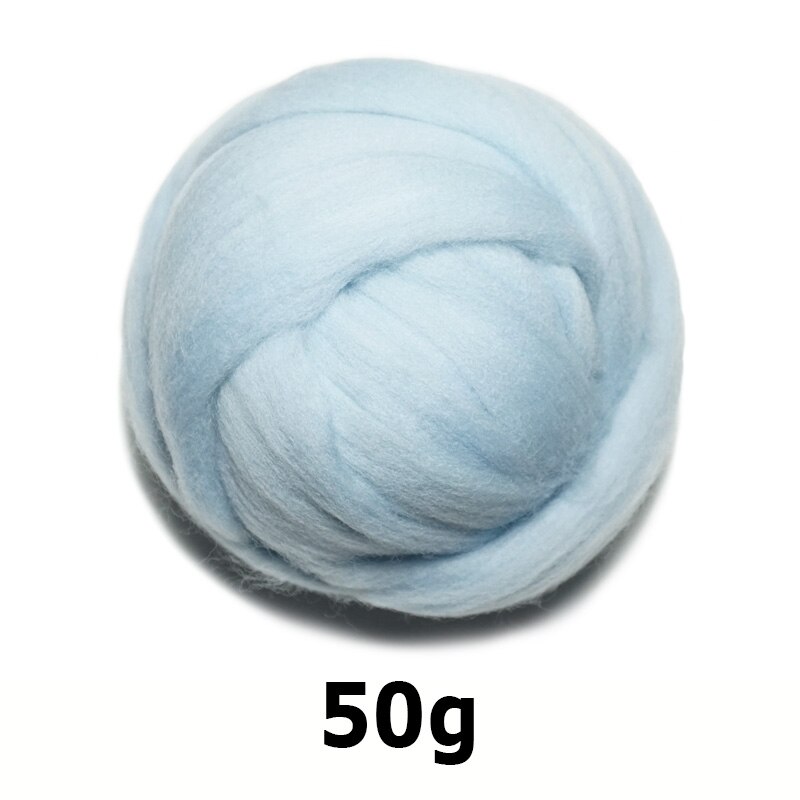 Trasporto libero di Lana fatti a mano Feltro per l' infeltrimento 50g blu ceneri Perfetto in fa Feltro 17 #: 50g