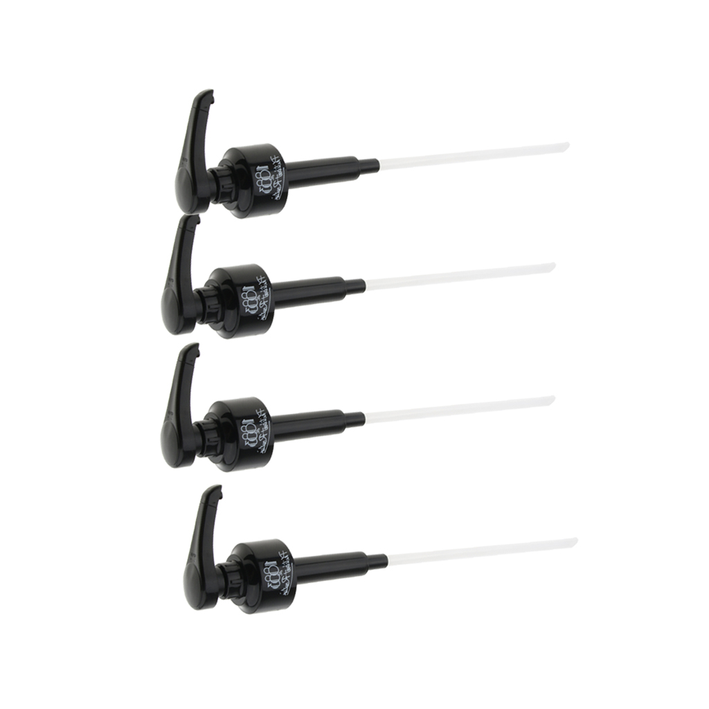 4 Pcs Black Syrup Pumps Great For Monin Coffee Syrups, Snow Cones, Flavorings & More