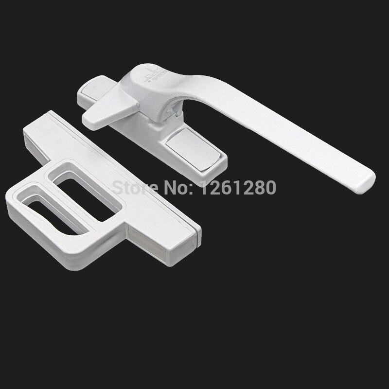 Aluminum Alloy Window Drive Knob Lock Plastic Steel Latch Sliding Door Handle Furniture Bolt Hardware Part: 1PCS / right   A style