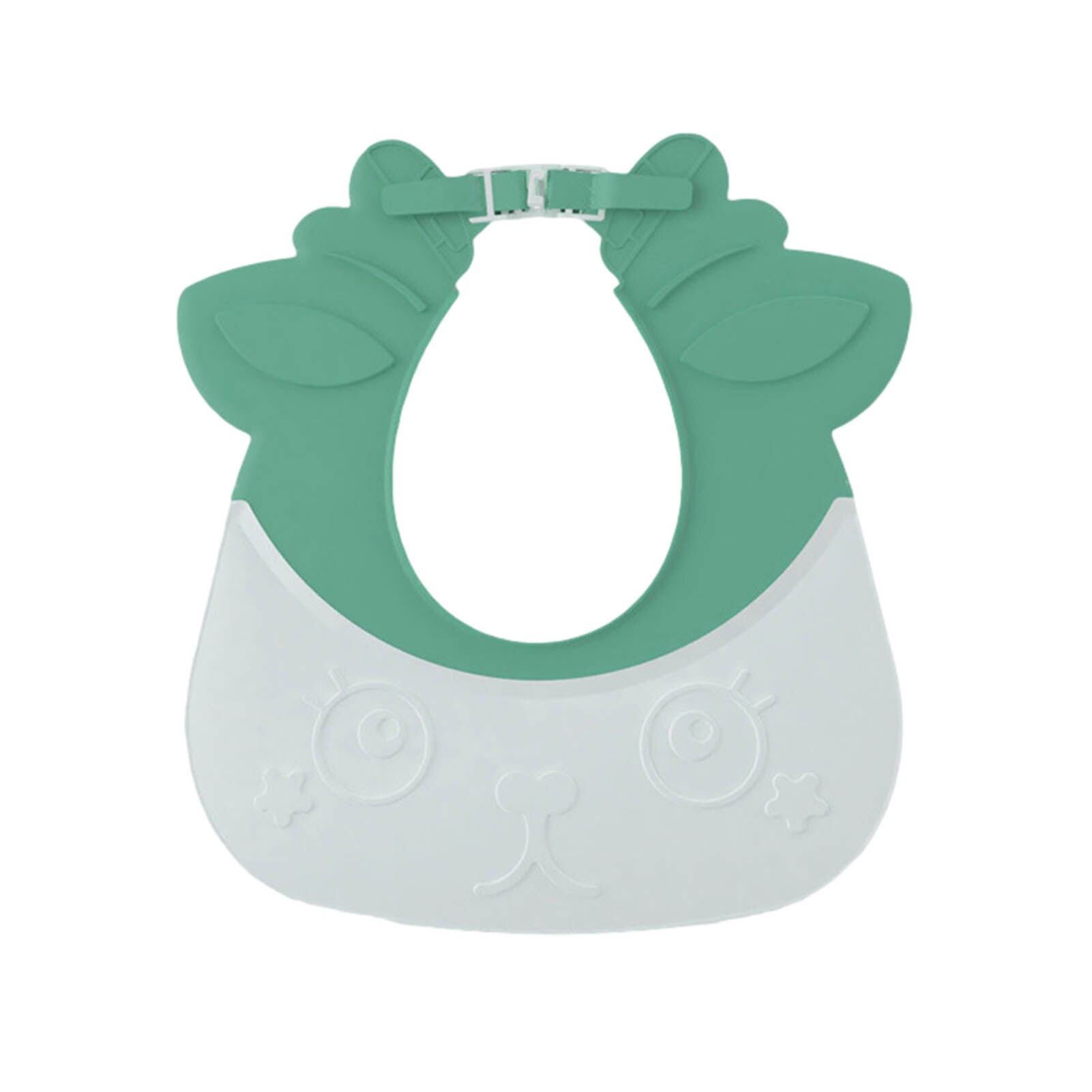 Baby Shower Cap Verstelbare Haar Wassen Hoed Voor Pasgeboren Baby Gehoorbescherming Kinderen Kids Shampoo Shield Bad Head Cover: Green