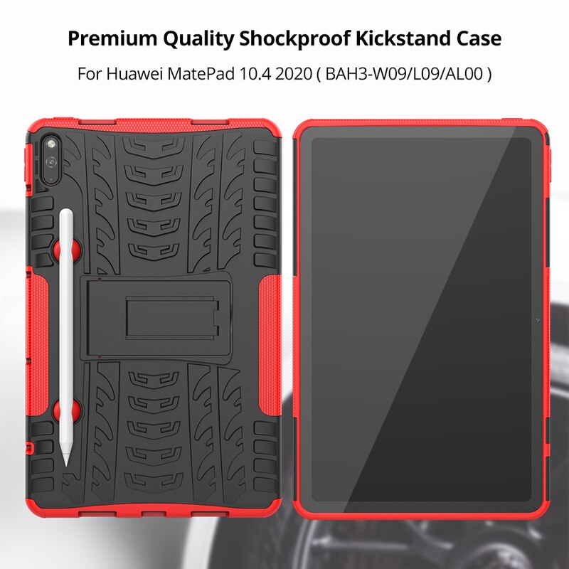 Case for Huawei MatePad 10.4 BAH3-W09/L09/AL00 Tablet Case with Pen Holder Kickstand Heavy Duty Shockproof Cover Kids Case