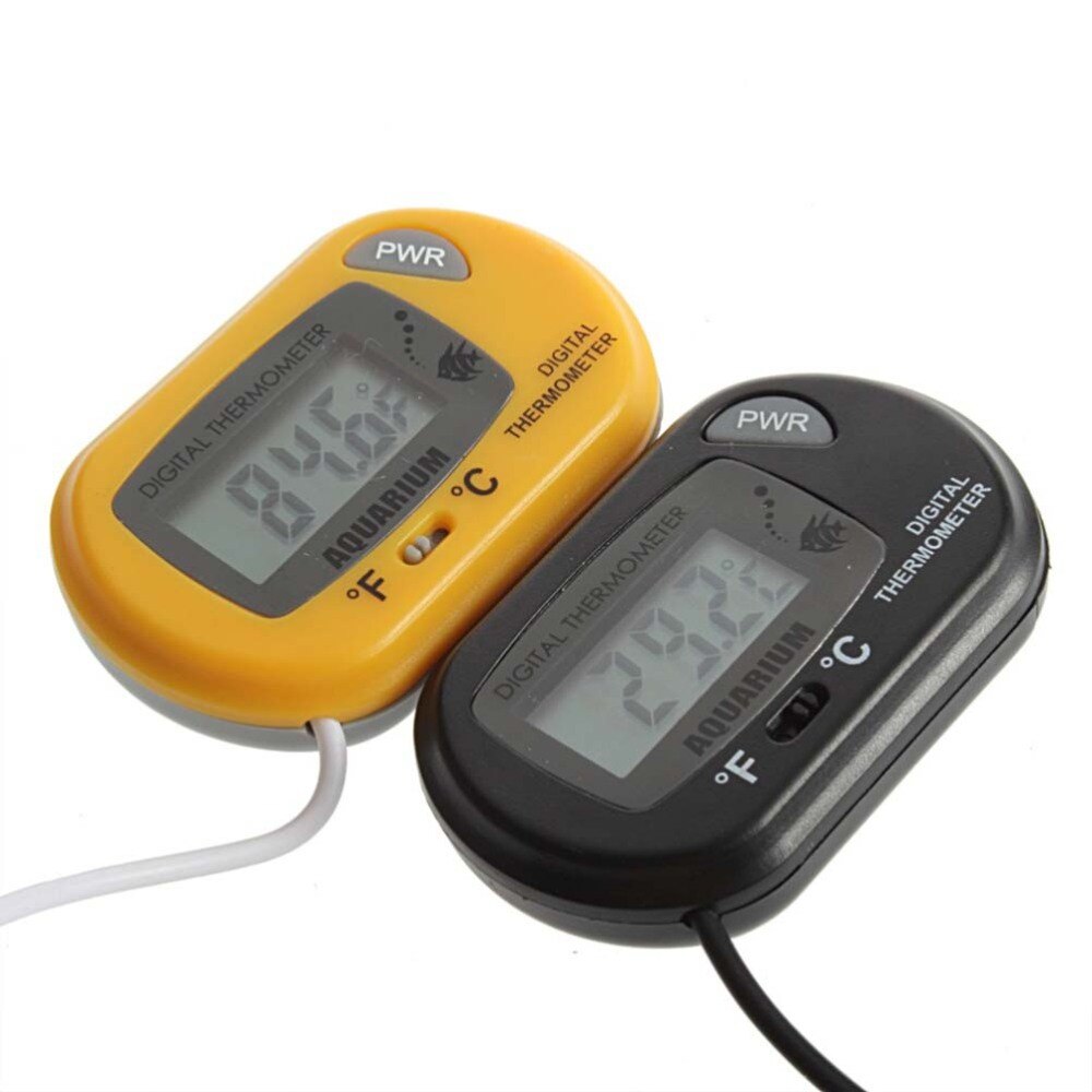 Digital LCD for Aquarium Fish Tank Vivarium Reptile Terrarium (Black)