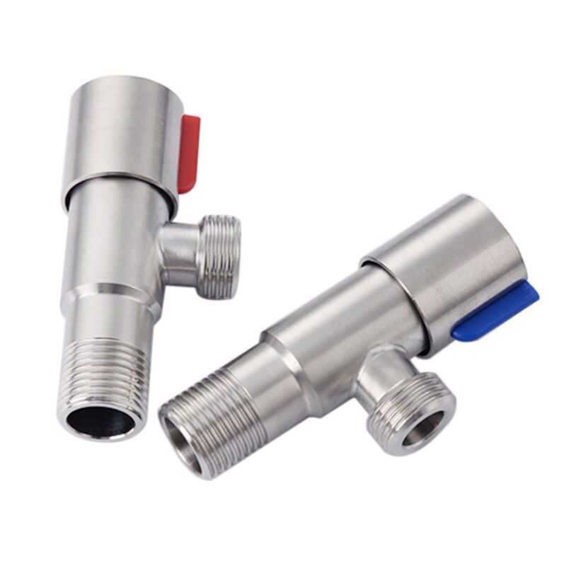 stainless steel and cold water triangle valve flow control valve three-way valve thread bathroom angle valve 2
