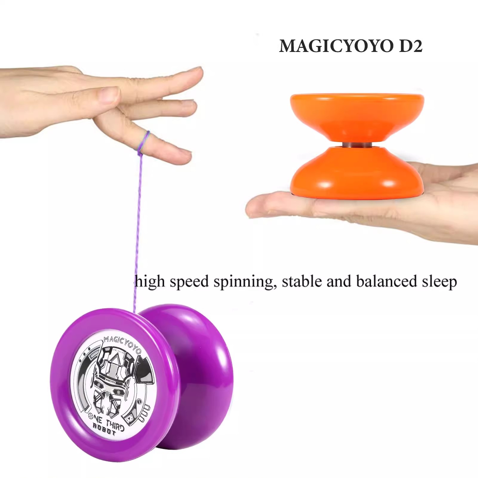 MAGICYOYO D2 profesjonalne Yoyo U łożysko lekkie Yoyo dla amatorów początkujący profesjonalny gracz prezent zabawka dla dzieci chłopcy