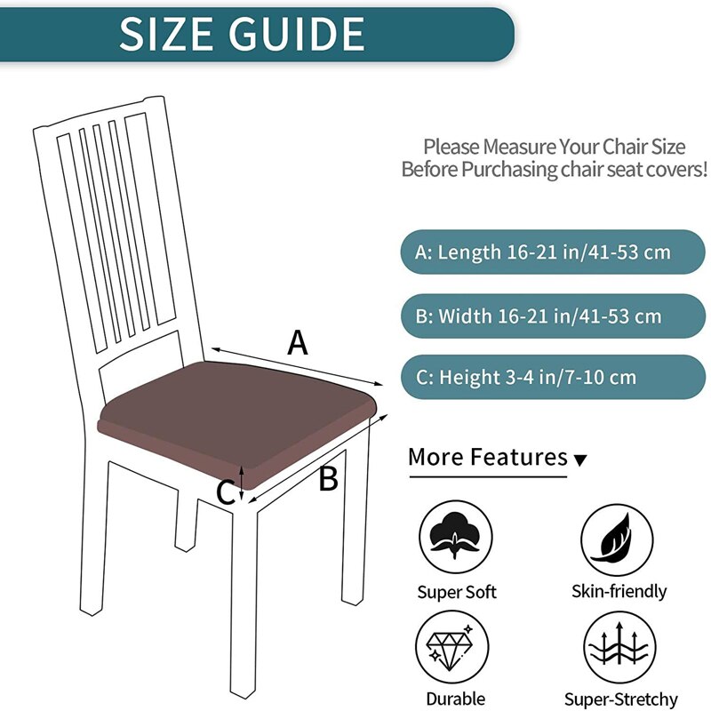 100%  vanntett pu materiale elastikk stoltrekk for spisestue stol sete slipcovers beskytter for kjæledyr