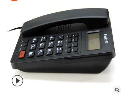 Telephone landline hotel guest room office home business phone free battery landline phone Telephone landline hotel guest room: Black