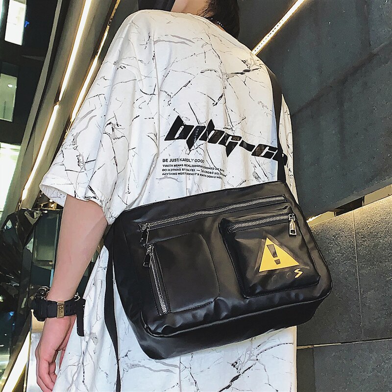 Bote Tasche mit großem fassungsvermöGen, originalmarke, funktional, modisch, Straße-Stil, japanischer werkzeugtasche, koreanischer reflektierender schultertasche