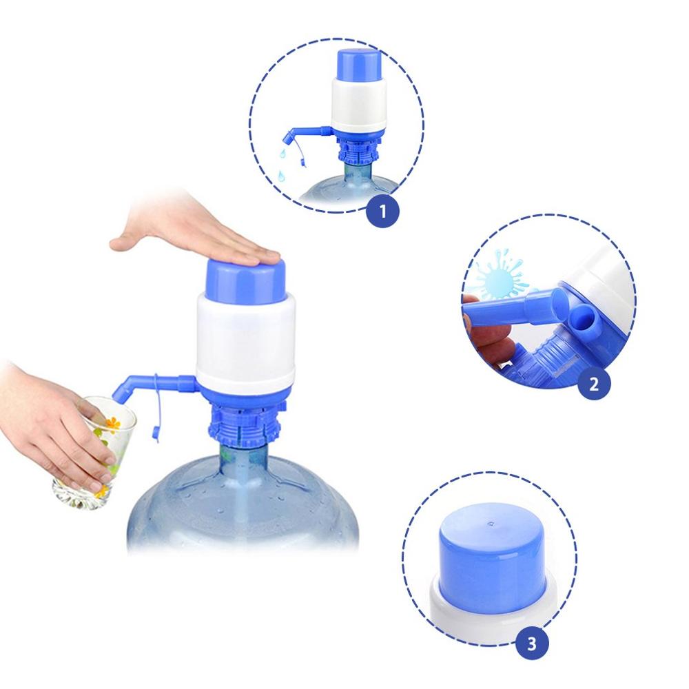 Portable Mannual hand-pressure drinking water dispenser Removable Tube Vacuum Action water bottle pump Kitchen Faucet Tools