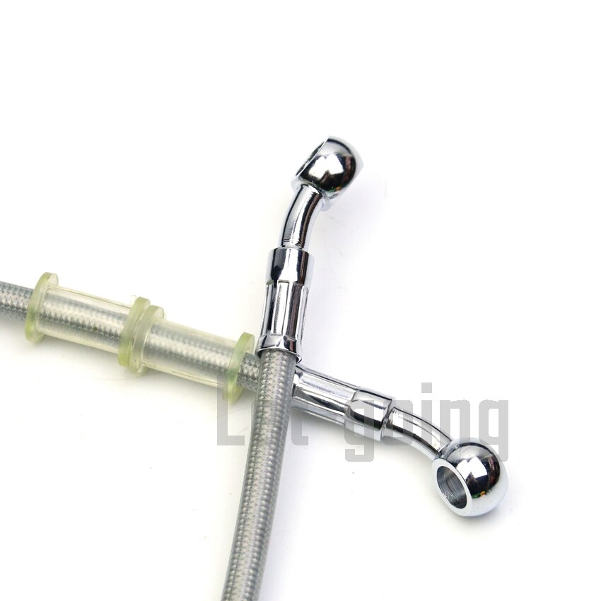 Motorcykel snavs cykel flettet stål hydraulisk forstærkning bremseledning kobling olieslange rør 400 to 2200mm universal fit racing mx avt