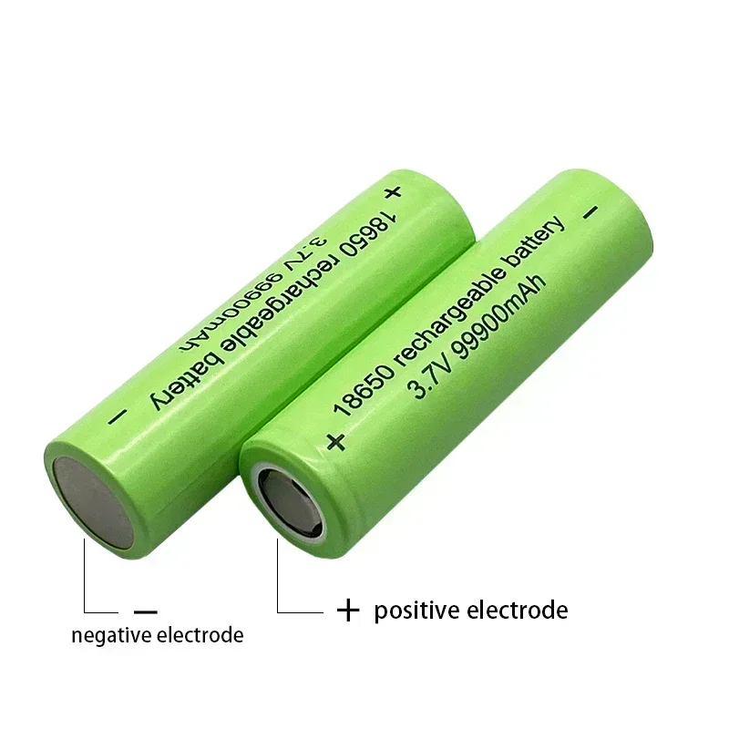 Original 18650 lithium battery 99900mAh 3.7V rechargeable battery flashlight battery toys, etc.