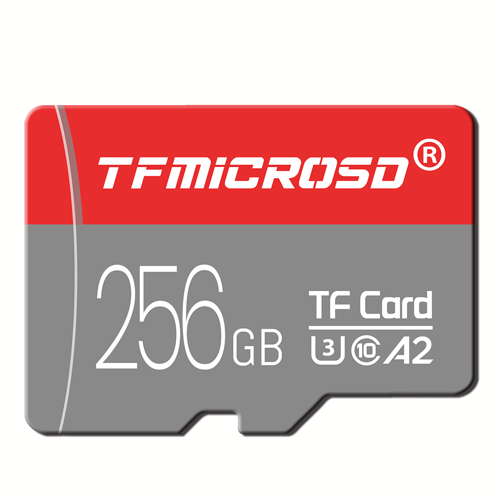 TFMICROSD 32GB U1 C10 Karta pamięci 64GB UHS-3 A2 mini karta SD szybka 25MB/S 128GB 256GB Karta TF do aparatów fotograficznych FD53676533: 256GB