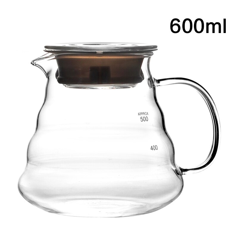 1-4 Cups Coffee Dripper Bookable Time Coffee Drip Filter Cup Permanent Pour Over Coffee Maker Engine PP material: 600ml