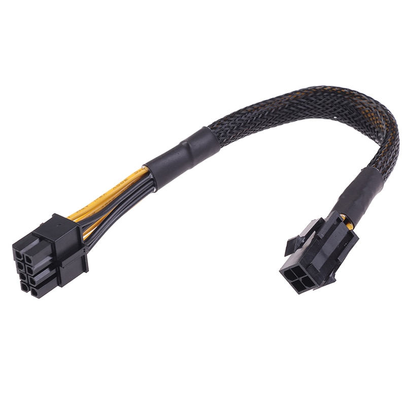 1Pc 20cm 4 Pin Male To 8 Pin Female CPU Power Converter Cable Lead Adapter 4Pin To 8pin Extension Wire