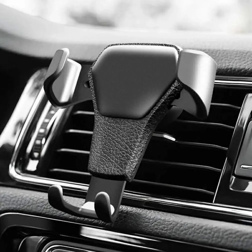 Gravity Autohouder Voor Telefoon Ontluchter Clip Mount Mobiele Mobiele Stand Smartphone GPS Ondersteuning Voor iPhone Mobiele Telefoon