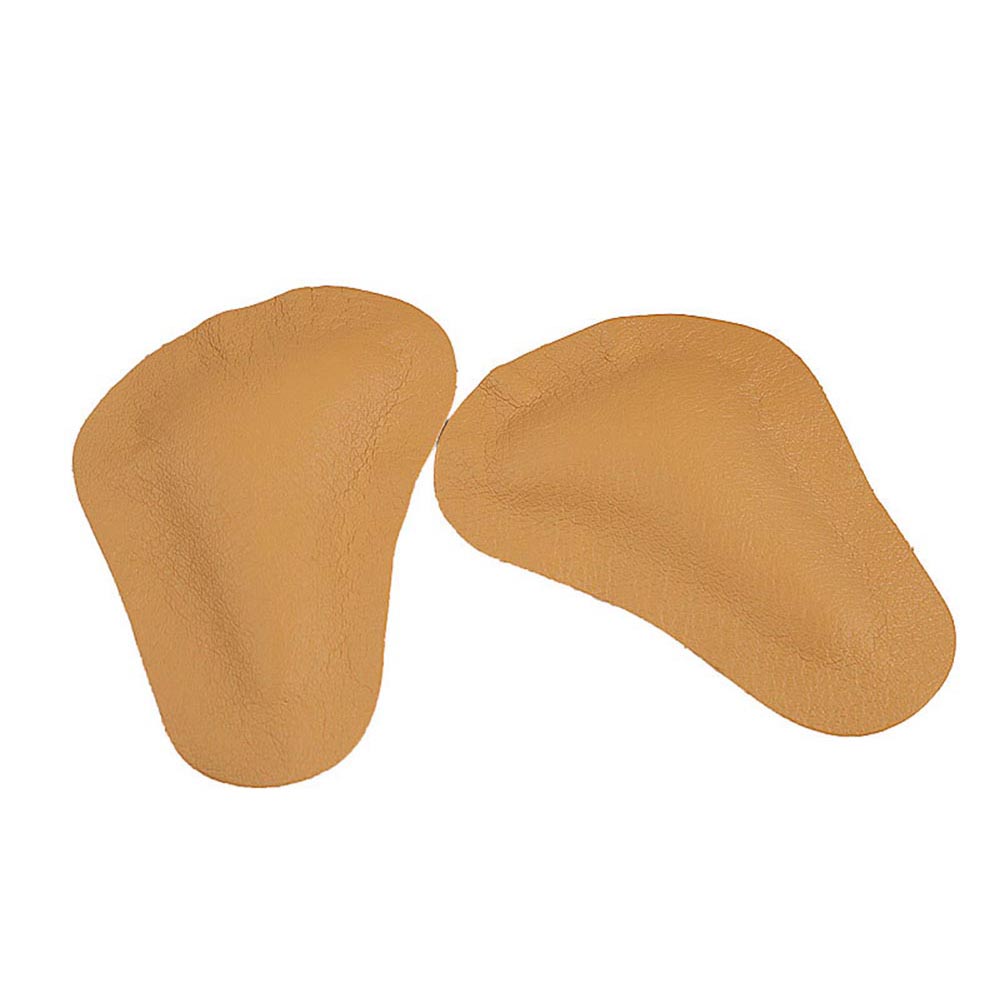 1 paar Leder Orthopädische Bogen Unterstützt Vorfuß Einlegesohlen für Frauen Schuhe Hohe Ferse Massage Kissen Halbe Elle Pads Schuh Liner