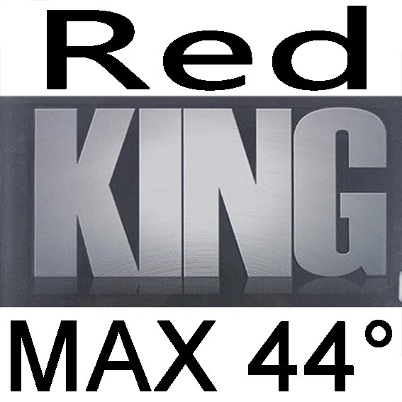 Schwert König Tischtennis Gummi mit Schwamm für Faser Klinge Klebrigkeit Hohe Dreh Nationalen Team: rot  MAX H44