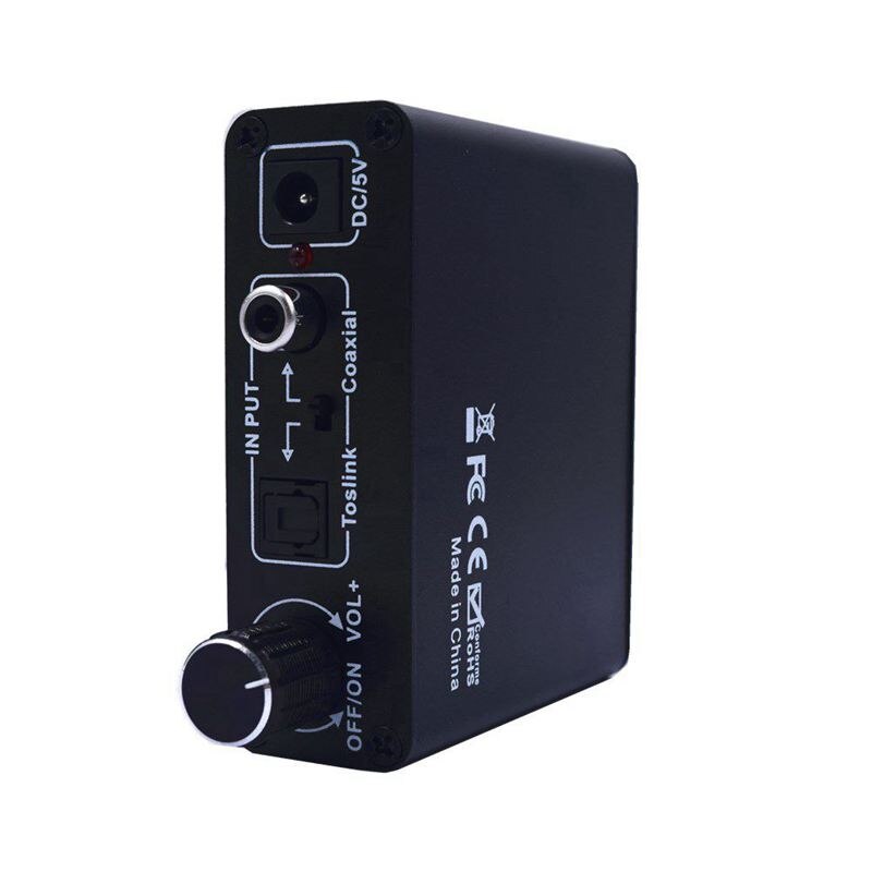 headphone amplifier fiber coaxial HIFI digital to analog digital fiber coaxial simulation EU Plug