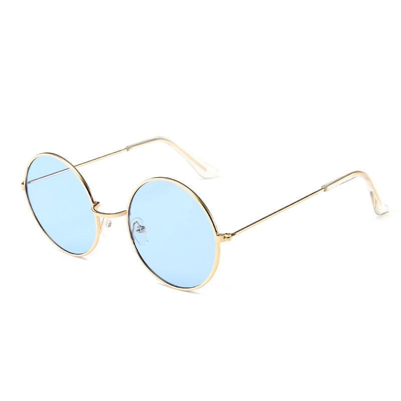 1 Pcs Sunglases Round Novelty Sunglasses Women Hip Hop Style Color Lenses Retro Glasses Summer Travel Trend Accessories