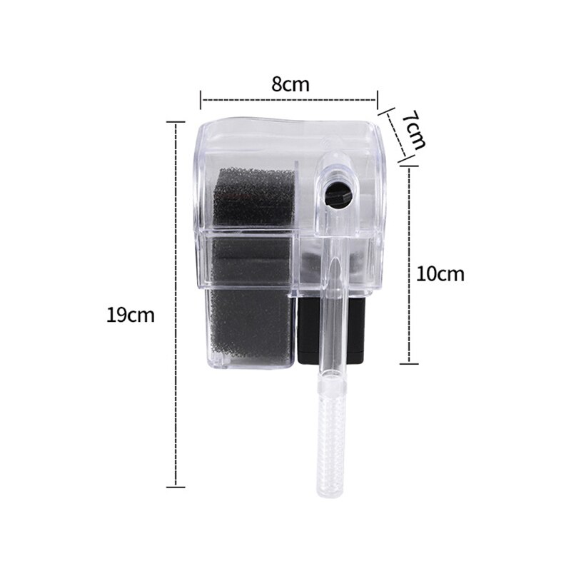 Electric Aquarium Filter Fish Tank Water Filters Changer Oxygenation Machine Water Purification Aquarium Fish Supplies: S EU Plug