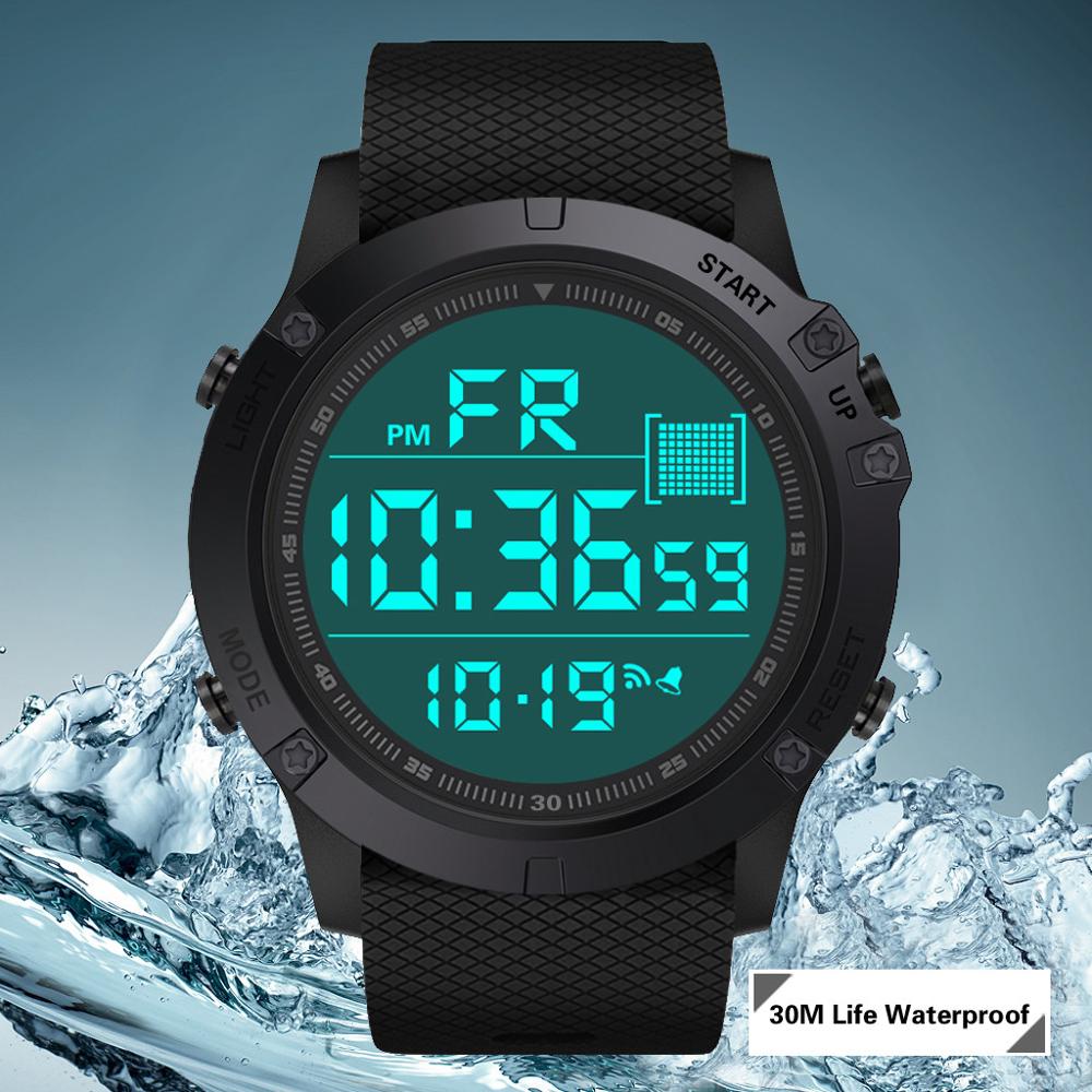 Horloge heren dames sporthorloges waterdicht outdoor led digitaal datum rubber sport polshorloge relogio klok reloj q