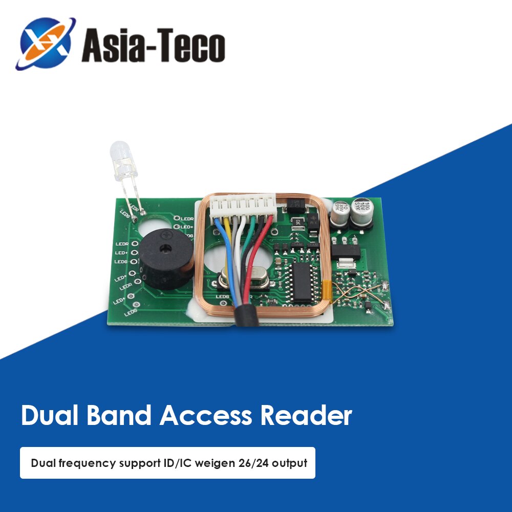 125Khz Rfid Kaartlezer Toegang Controler Dual Frequentie Toegangscontrole 13.56Mhz Kaartlezer Deur Toegangscontrole Systeem Kit