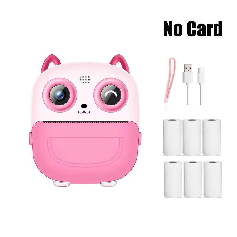 Bee Kids Camera Instant Camera 1080P HD Dual Lens Selfie Digitale Camera Print voor Meisjes Jongens Kerst Verjaardagscadeautjes Speelgoed: Light Grey