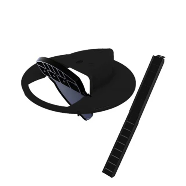 Inteligente pitfall mouse catcher armadilha balde reinicialização automática virando tampa de balde deslizante reinicialização automática após pegar ratos: Preto