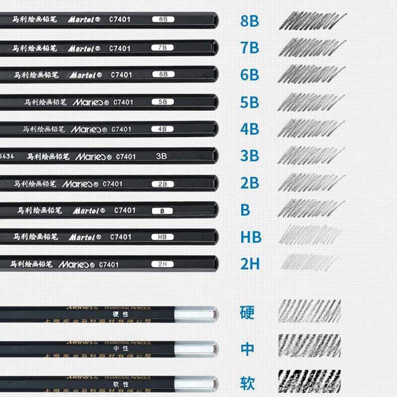 Art Set Drawing Sketching Set With Sketch Graphite Charcoal Pencils Bag Eraser Art Kit for Student Artist