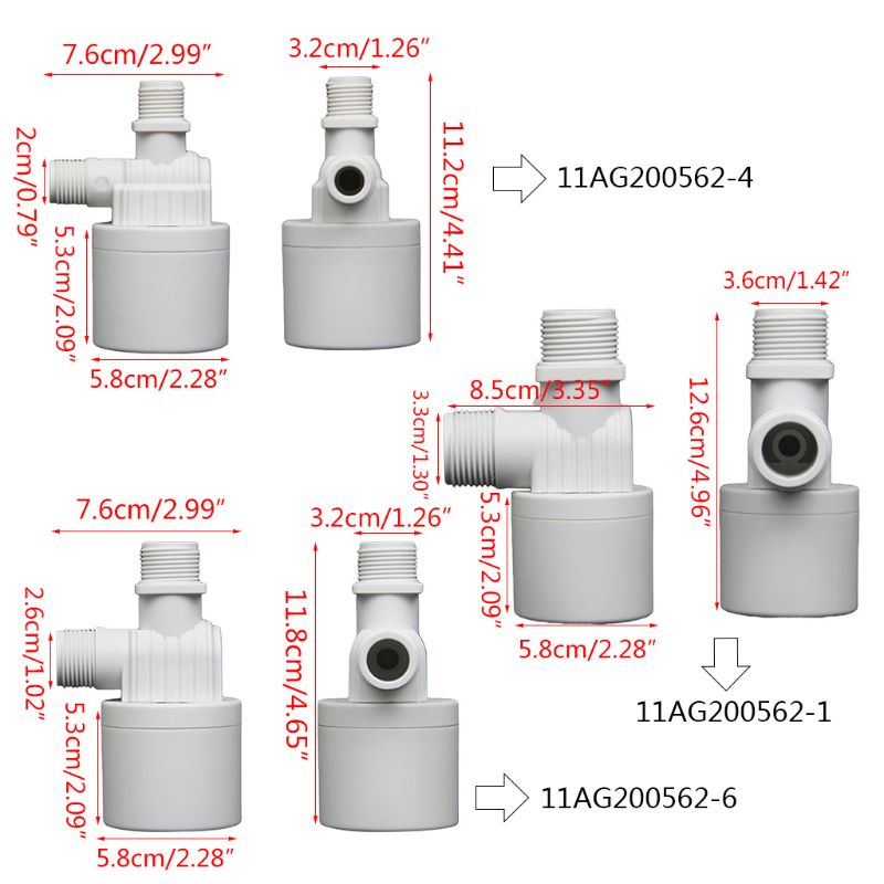 1/2 "3/4" 1 "de Válvula de Control de nivel de agua bola flotante para tanque de Torre controlador de válvula