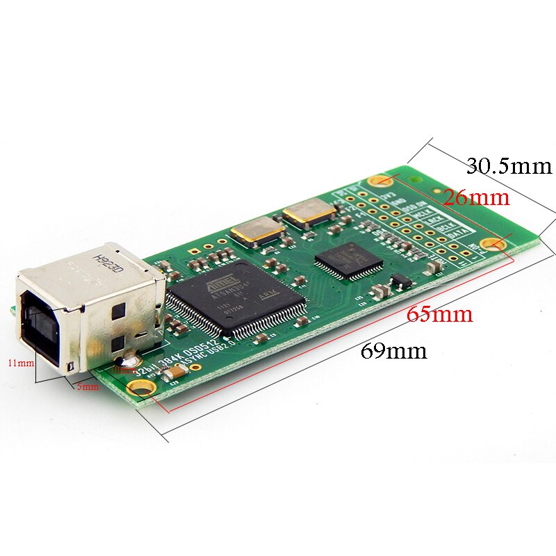 HiFi USB amplifier DAC Digital interface Of Original Amanero Combo384 decoder USB to RCA Coaxial output: USB card board