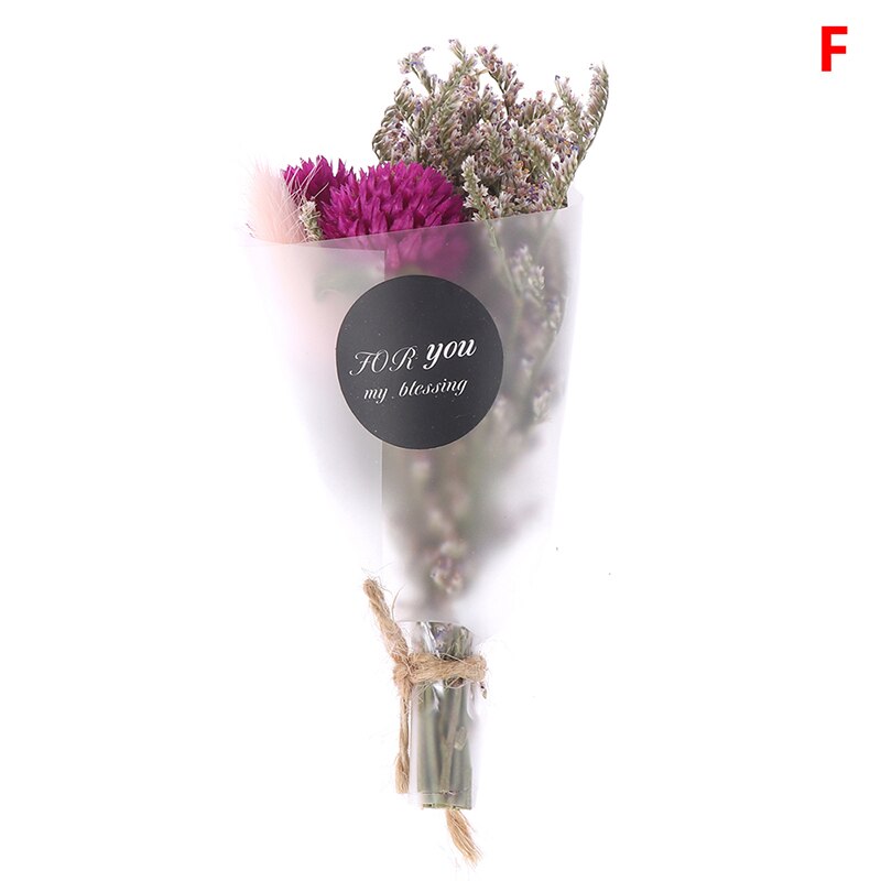 Tør blomst kunstigt krystalgræs til valentinsdag indretning mini buket gør det selv piger tørrede blomster fotografi rekvisit: F
