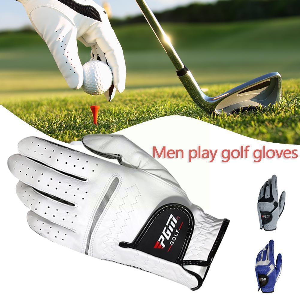 1 stücke männer Golf Handschuh Micro Faser Weich Links Rechts LH Partikel Nicht RH Golf Slip Hand Atmungsaktive Handschuhe anti-Schleudern W9A2