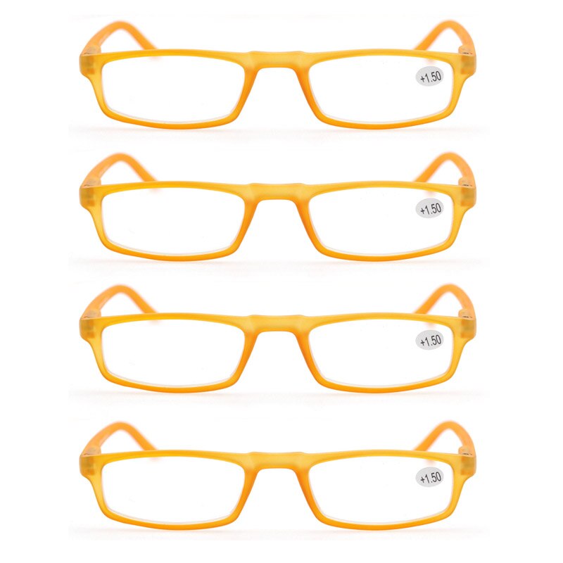 4 Pack Vrouwen Leesbril Stijlvolle Lezers Smalle Frame Lente Scharnier Voor Mannen Brillen Met Dioptrie