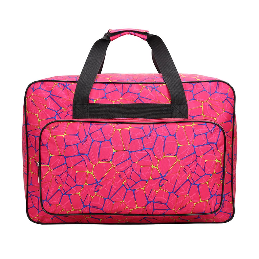 Large Capacity Sewing Machine Bag Travel Portable Storage Bag Sewing Machine Bags Multifunctional Sewing Tools Storage Bag: Rose Red